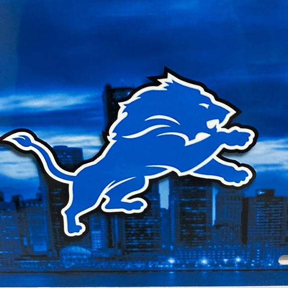 COPY - COPY - COPY - Detroit Lions License Plate With Cup Holder Pads - Picture 3 of 4